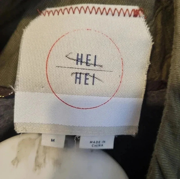 Anthropologie Hei Hei Olive Green Quilted Equestrian Utility Riding Jacket(M) - Picture 9 of 11